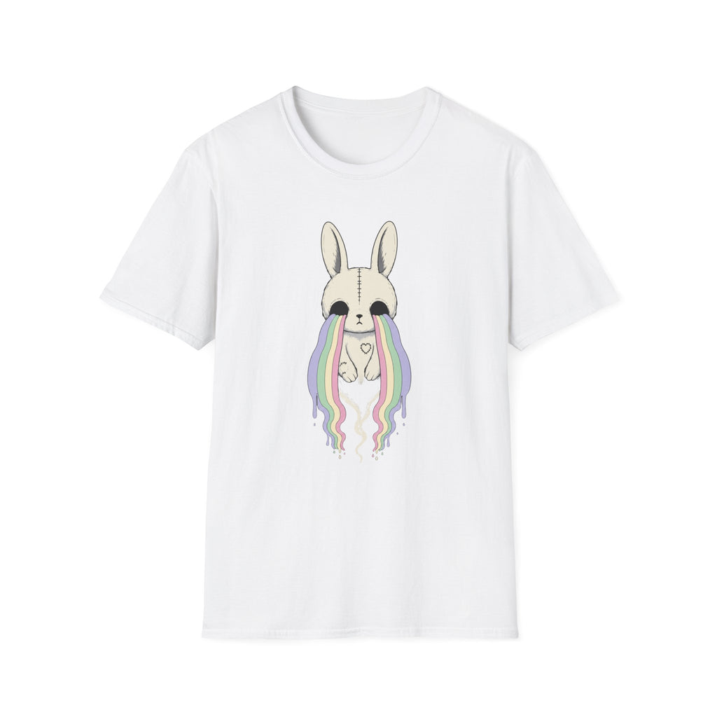 Ghost Bunny with Rainbow Tears T-Shirt
