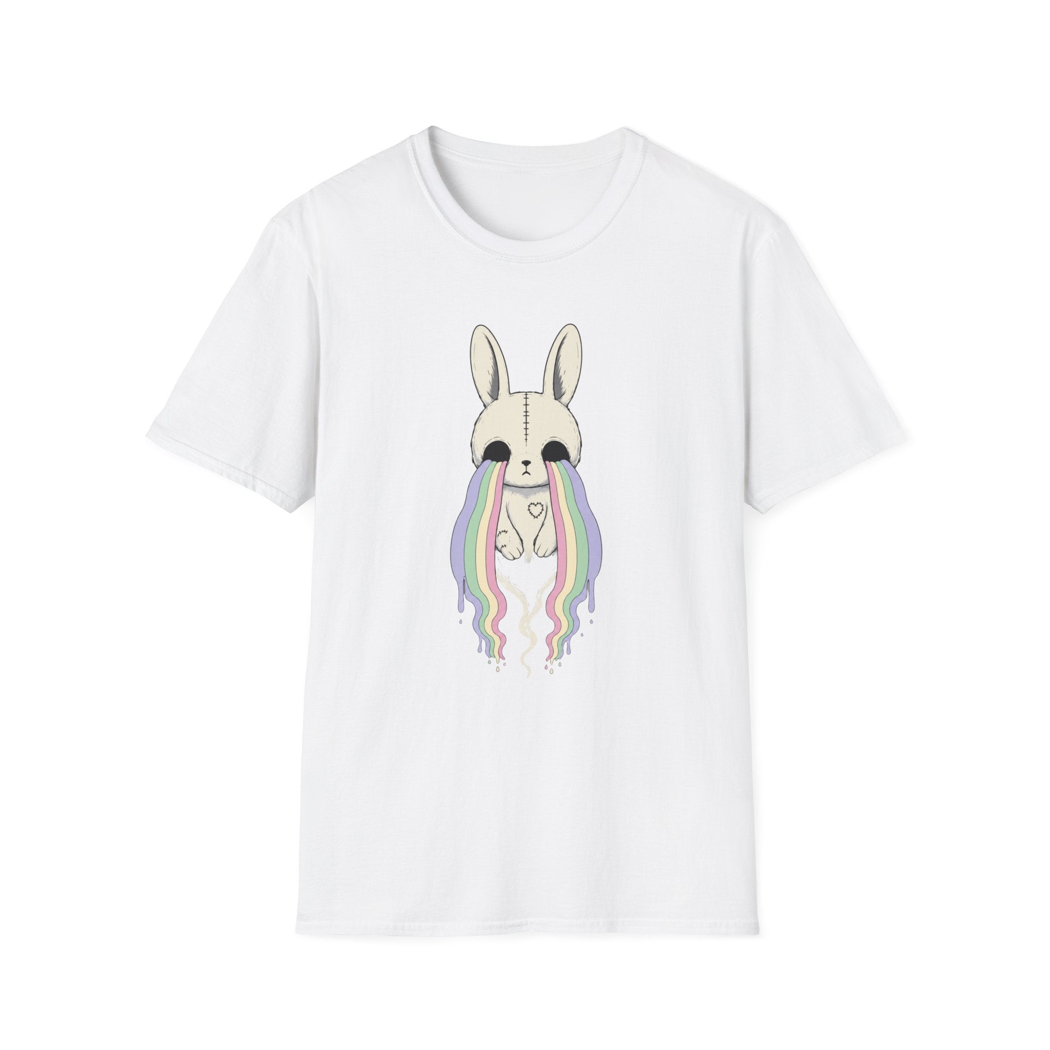Ghost Bunny with Rainbow Tears T-Shirt