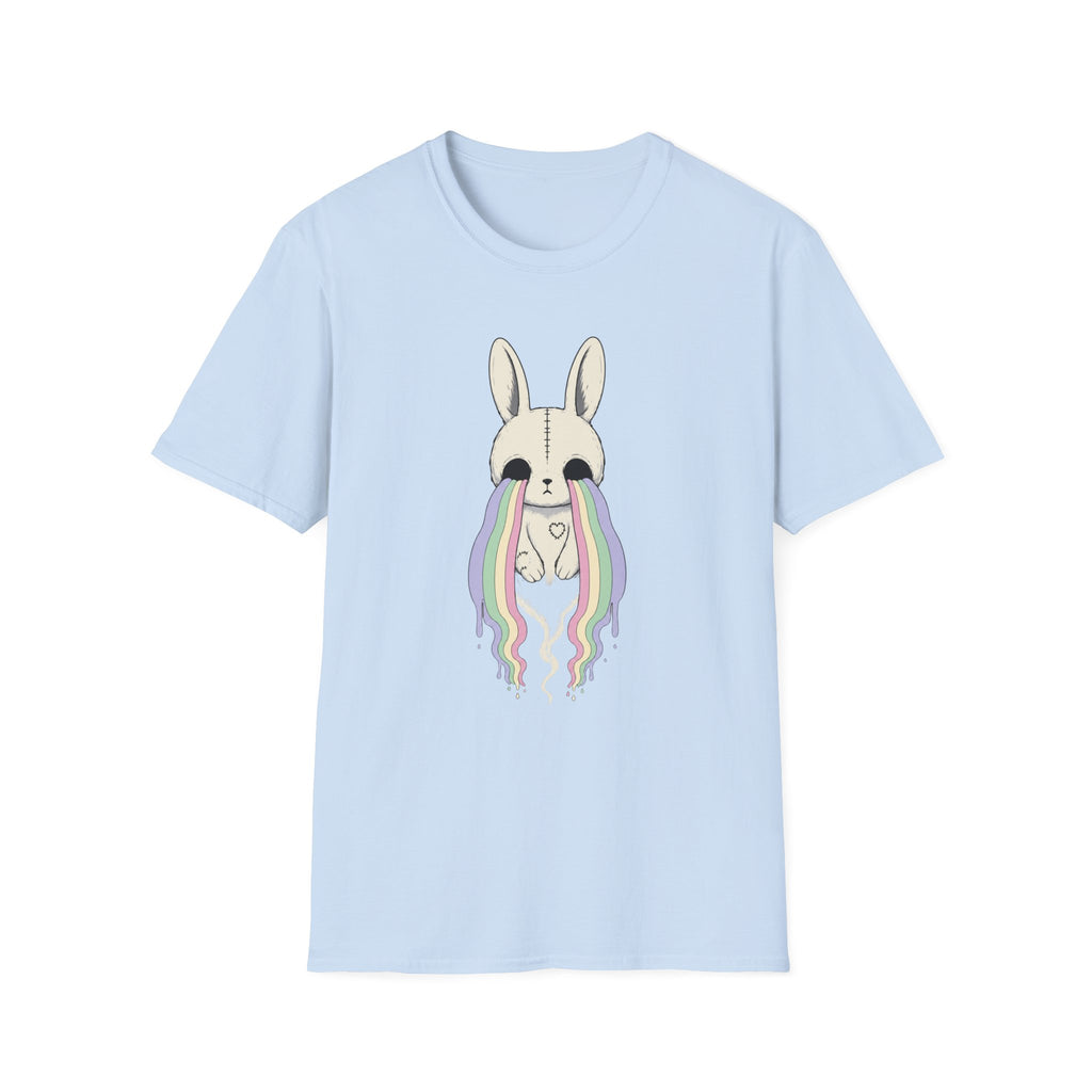 Ghost Bunny with Rainbow Tears T-Shirt