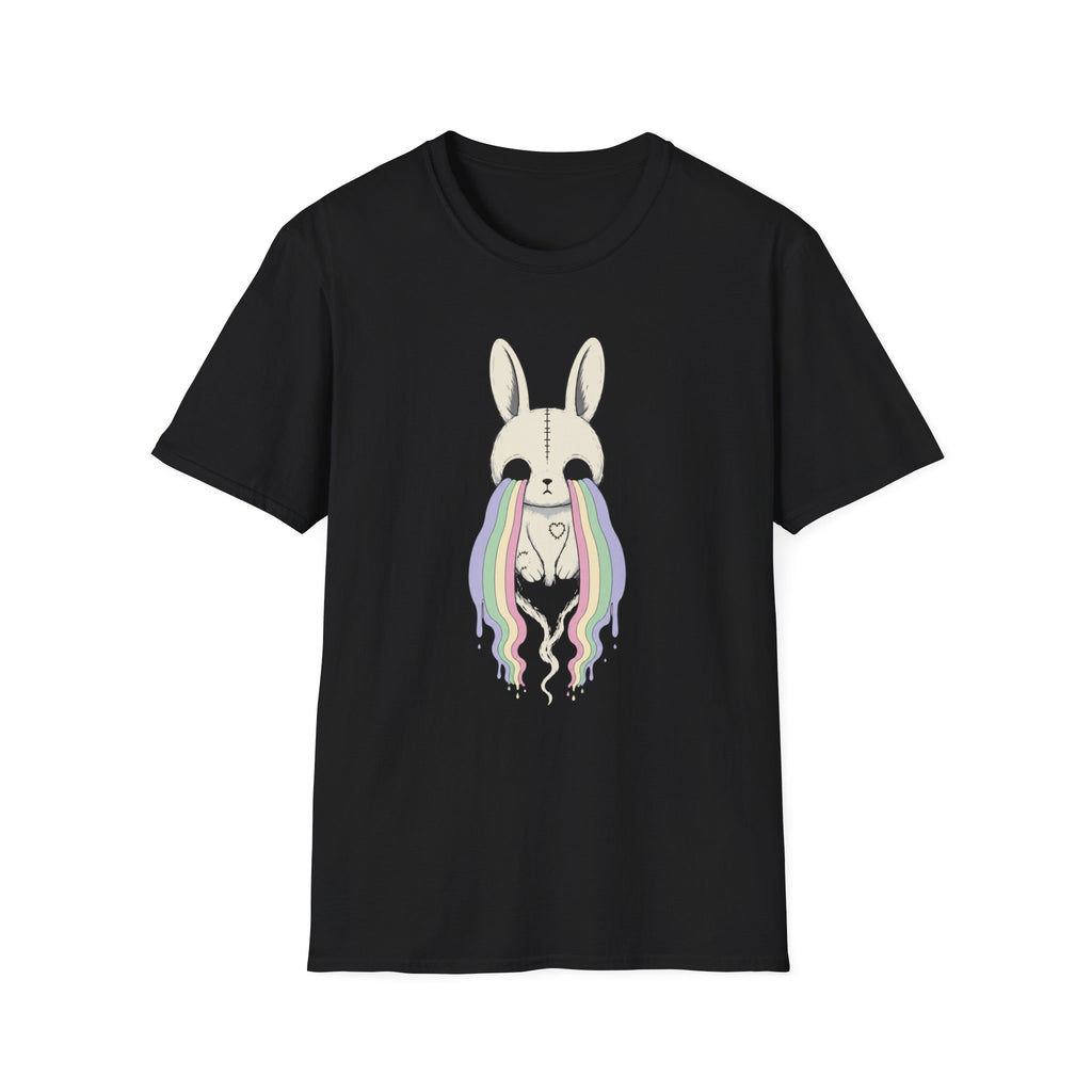 Ghost Bunny with Rainbow Tears T-Shirt