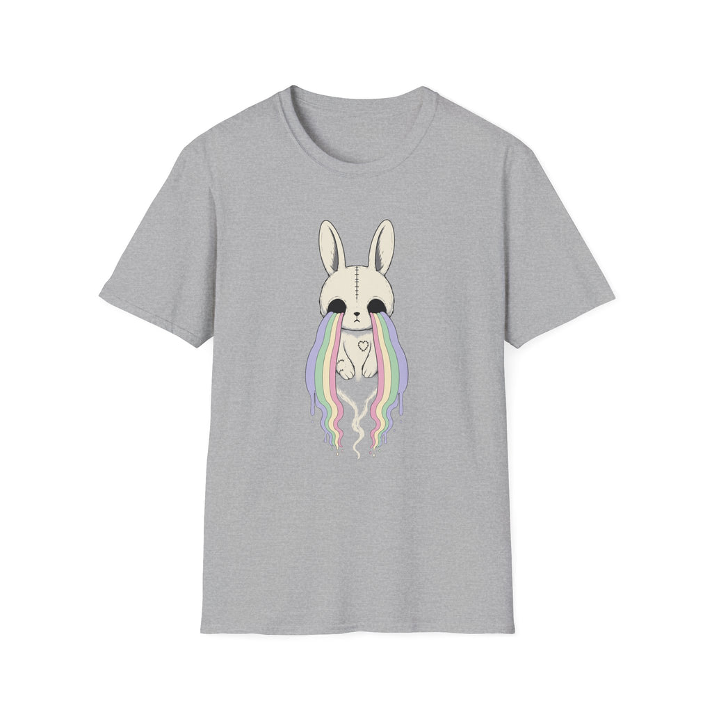 Ghost Bunny with Rainbow Tears T-Shirt