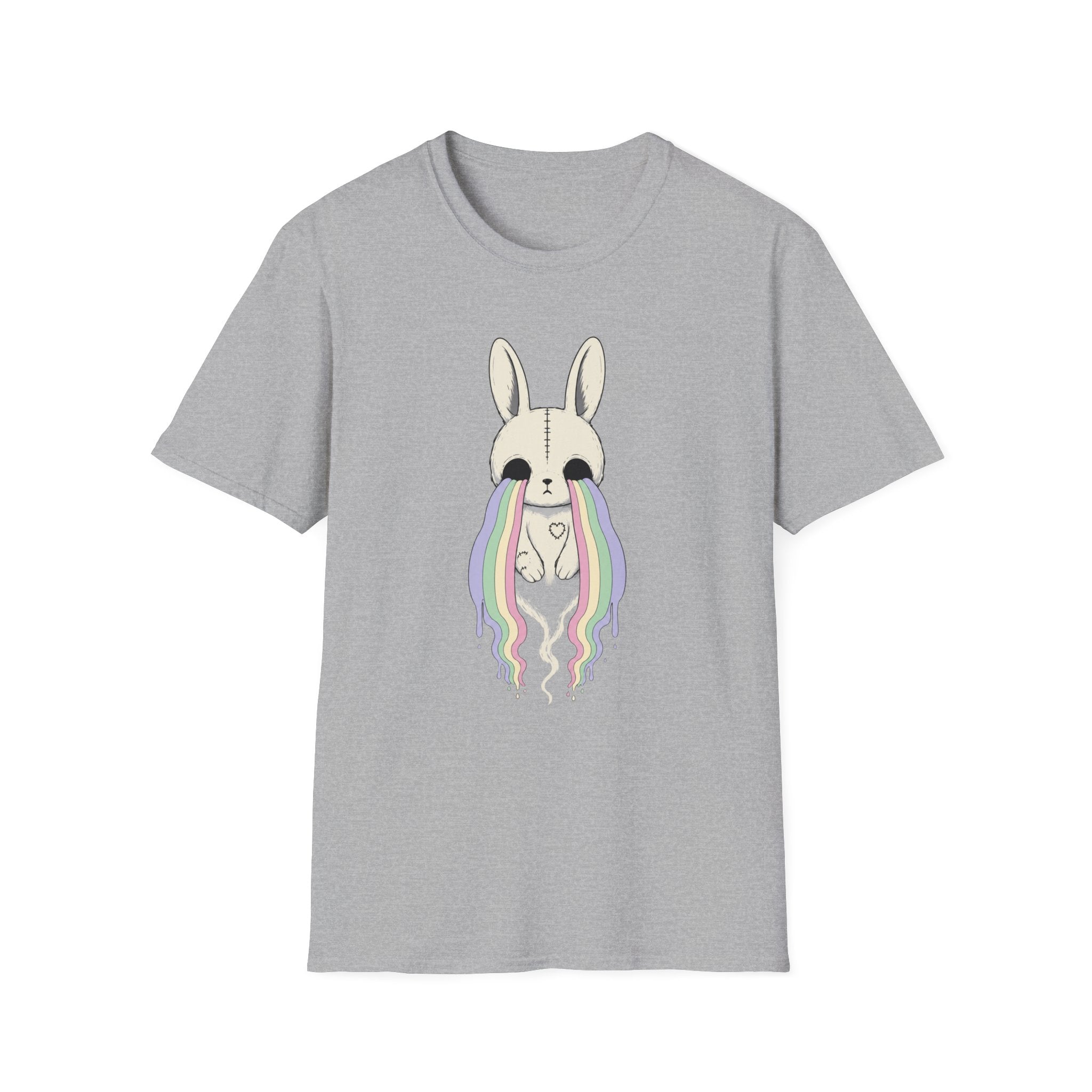 Ghost Bunny with Rainbow Tears T-Shirt