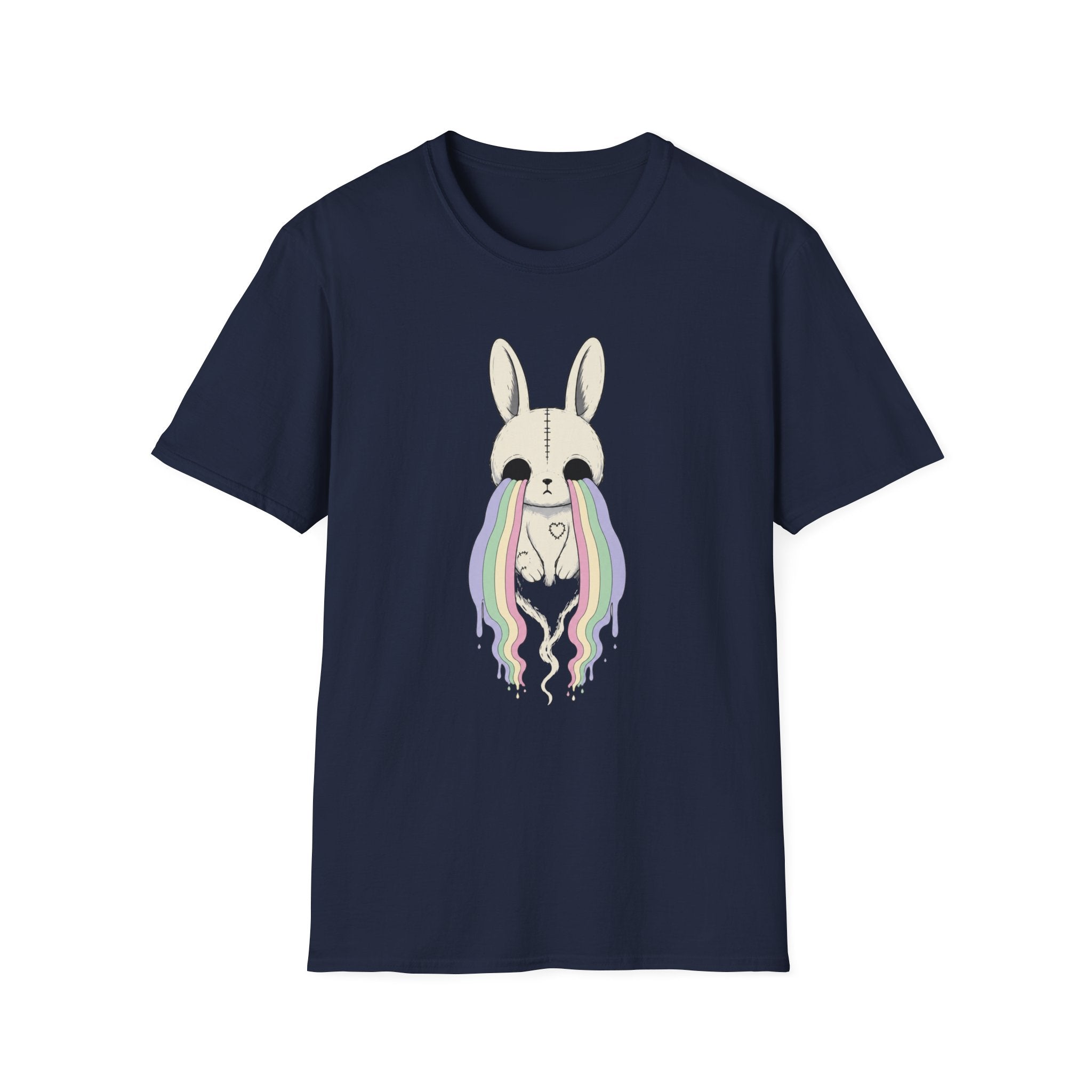 Ghost Bunny with Rainbow Tears T-Shirt
